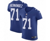 Men's Nike New York Giants #71 Will Hernandez Royal Blue Team Color Vapor Untouchable Elite Player NFL Jersey