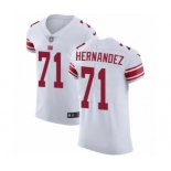 Men's Nike New York Giants #71 Will Hernandez White Vapor Untouchable Elite Player NFL Jersey