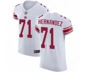 Men's Nike New York Giants #71 Will Hernandez White Vapor Untouchable Elite Player NFL Jersey