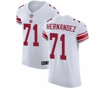 Men's Nike New York Giants #71 Will Hernandez White Vapor Untouchable Elite Player NFL Jersey