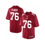 Men's Nike New York Giants #76 D.J. Fluker Limited Red Alternate NFL Jersey