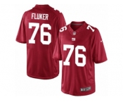 Men's Nike New York Giants #76 D.J. Fluker Limited Red Alternate NFL Jersey