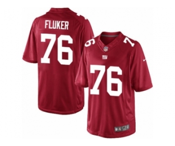 Men's Nike New York Giants #76 D.J. Fluker Limited Red Alternate NFL Jersey