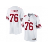 Men's Nike New York Giants #76 D.J. Fluker Limited White NFL Jersey