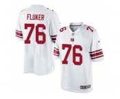 Men's Nike New York Giants #76 D.J. Fluker Limited White NFL Jersey