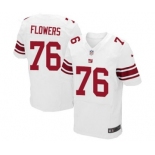 Men's Nike New York Giants #76 Ereck Flowers Elite White NFL Jersey