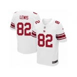 Men's Nike New York Giants #82 Roger Lewis Elite White NFL Jersey