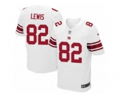 Men's Nike New York Giants #82 Roger Lewis Elite White NFL Jersey