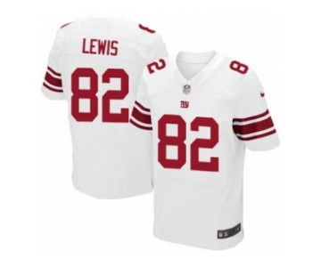 Men's Nike New York Giants #82 Roger Lewis Elite White NFL Jersey