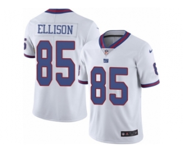 Men's Nike New York Giants #85 Rhett Ellison Elite White Rush NFL Jersey