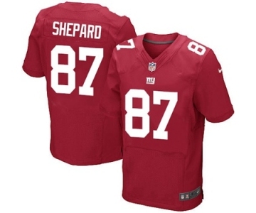 Men's Nike New York Giants #87 Sterling Shepard Elite Red Alternate NFL Jersey