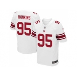 Men's Nike New York Giants #95 Johnathan Hankins Elite White Jersey