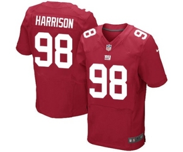 Men's Nike New York Giants #98 Damon Harrison Elite Red Alternate NFL Jersey