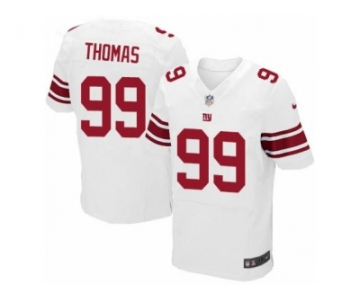 Men's Nike New York Giants #99 Robert Thomas Elite White NFL Jersey