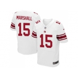 Nike New York Giants #15 Brandon Marshall White Men's Stitched NFL Elite Jersey