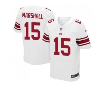 Nike New York Giants #15 Brandon Marshall White Men's Stitched NFL Elite Jersey