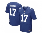 Nike New York Giants #17 Dwayne Harris Royal Blue Jerseys[Elite]