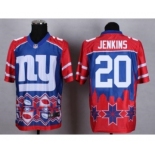 Nike New York Giants #20 Janoris Jenkins Blue Men's Stitched NFL Elite Noble Fashion Jersey