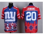 Nike New York Giants #20 Janoris Jenkins Blue Men's Stitched NFL Elite Noble Fashion Jersey