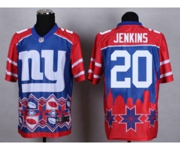 Nike New York Giants #20 Janoris Jenkins Blue Men's Stitched NFL Elite Noble Fashion Jersey