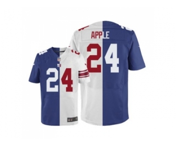 Nike New York Giants #24 Eli Apple Royal Blue White Men's Stitched NFL Elite Split Jersey