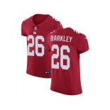 Nike New York Giants #26 Saquon Barkley Red Alternate Men Stitched NFL Vapor Untouchable Elite Jersey