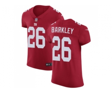 Nike New York Giants #26 Saquon Barkley Red Alternate Men Stitched NFL Vapor Untouchable Elite Jersey