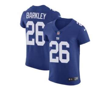 Nike New York Giants #26 Saquon Barkley Royal Blue Team Color Men Stitched NFL Vapor Untouchable Elite Jersey