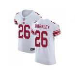 Nike New York Giants #26 Saquon Barkley White Men Stitched NFL Vapor Untouchable Elite Jersey