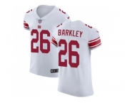 Nike New York Giants #26 Saquon Barkley White Men Stitched NFL Vapor Untouchable Elite Jersey