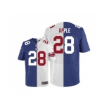 Nike New York Giants #28 Eli Apple Royal Blue White Men's Stitched NFL Elite Split Jersey