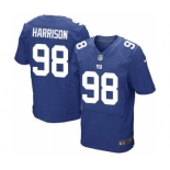 Nike New York Giants #98 Damon Harrison Royal Blue Team Color Men's Stitched NFL Elite Jersey