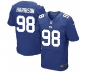 Nike New York Giants #98 Damon Harrison Royal Blue Team Color Men's Stitched NFL Elite Jersey