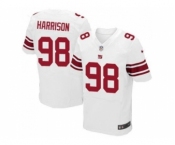 Nike New York Giants #98 Damon Harrison White Men's Stitched NFL Elite Jersey