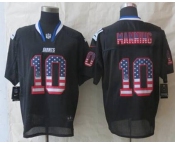 nike nfl jerseys new york giants #10 eli manning black[Elite USA flag fashion]