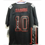 nike nfl jerseys new york giants #10 eli manning black[Elite lights out signature]