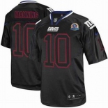 nike nfl jerseys new york giants #10 manning  black[Elite lights out 50th Patch]