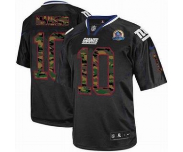 nike nfl jerseys new york giants #10 manning  black[camo fashion Elite 50th Patch]