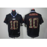 nike nfl jerseys new york giants #10 manning black[camo fashion Elite]