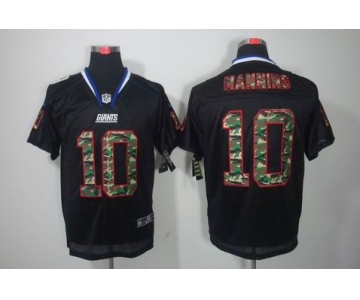 nike nfl jerseys new york giants #10 manning black[camo fashion Elite]