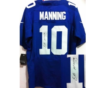 nike nfl jerseys new york giants #10 manning blue[Elite signature]