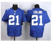 nike nfl jerseys new york giants #21 collins blue[Elite][collins]