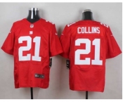 nike nfl jerseys new york giants #21 collins red[Elite][collins]