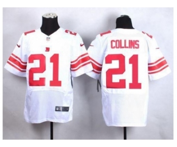 nike nfl jerseys new york giants #21 collins white[Elite][collins]