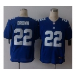 nike nfl jerseys new york giants #22 brown blue[Elite][brown]