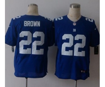 nike nfl jerseys new york giants #22 brown blue[Elite][brown]