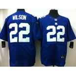 nike nfl jerseys new york giants #22 wilson blue[Elite]