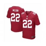 nike nfl jerseys new york giants #22 wilson red[Elite]