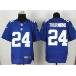 nike nfl jerseys new york giants #24 thurmond blue[Elite]