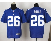 nike nfl jerseys new york giants #26 rolle blue[Elite]